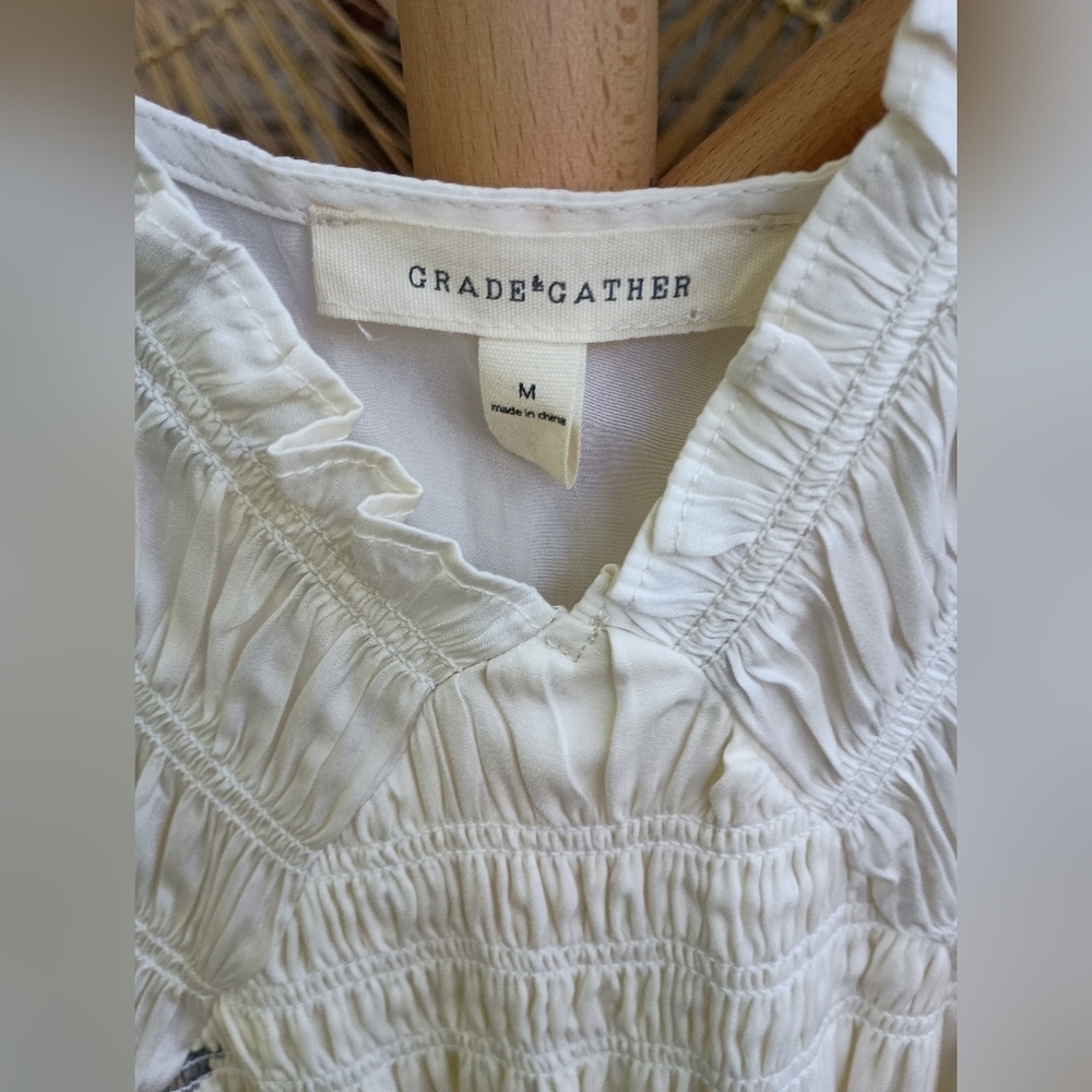 NWT Grade & Gather Elegant White and Black Women's Dress_Med - Picture 3 of 8